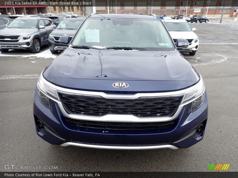 Dark Ocean Blue / Black 2021 Kia Seltos EX AWD