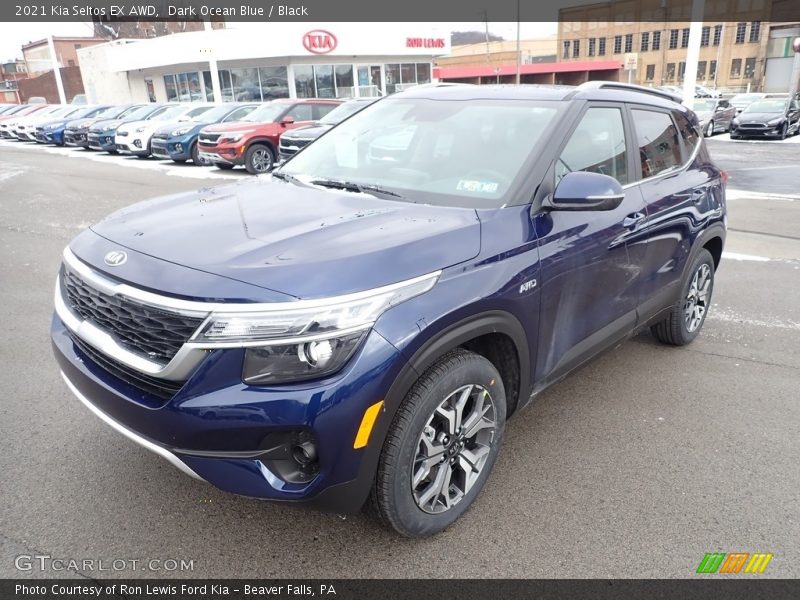 Dark Ocean Blue / Black 2021 Kia Seltos EX AWD
