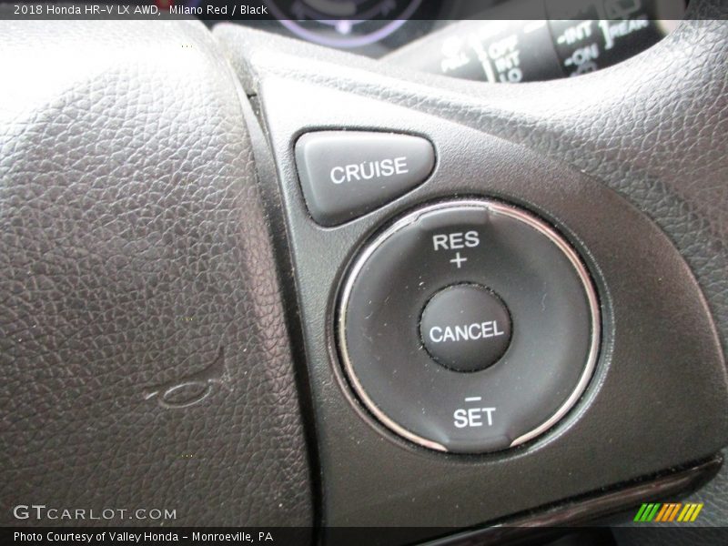 Milano Red / Black 2018 Honda HR-V LX AWD