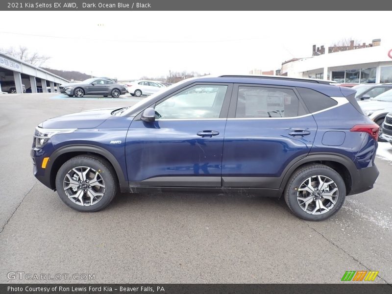 Dark Ocean Blue / Black 2021 Kia Seltos EX AWD