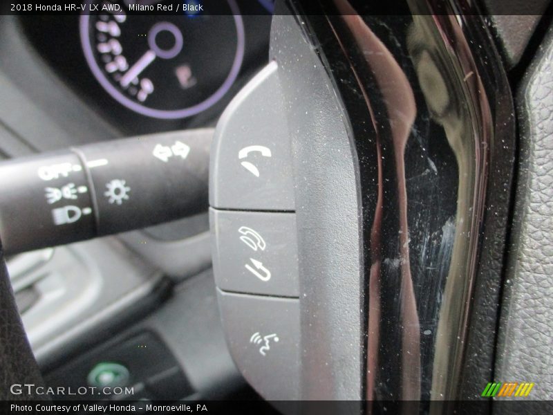 Milano Red / Black 2018 Honda HR-V LX AWD