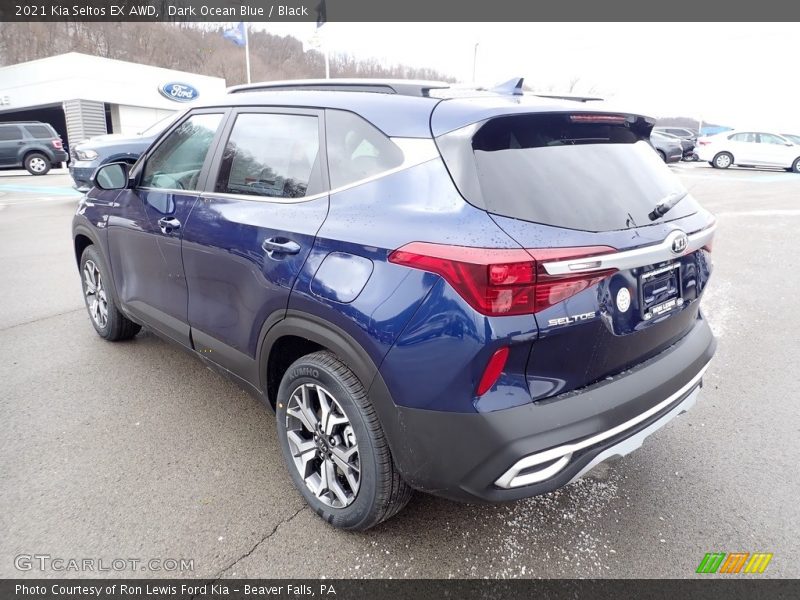 Dark Ocean Blue / Black 2021 Kia Seltos EX AWD