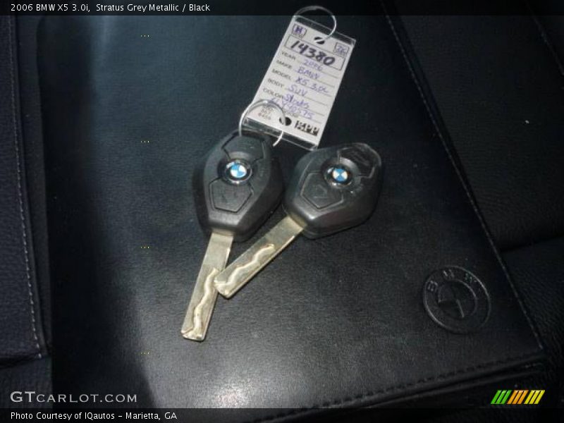 Stratus Grey Metallic / Black 2006 BMW X5 3.0i