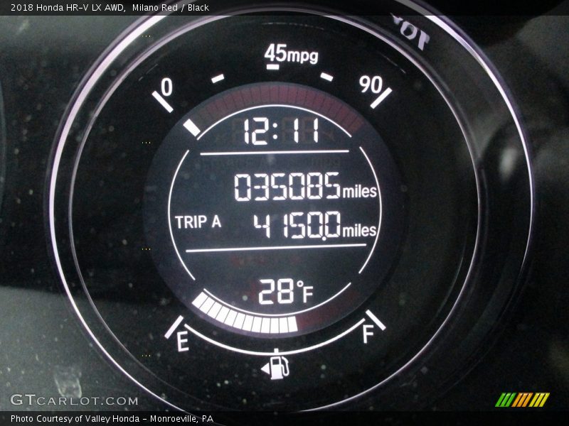 Milano Red / Black 2018 Honda HR-V LX AWD