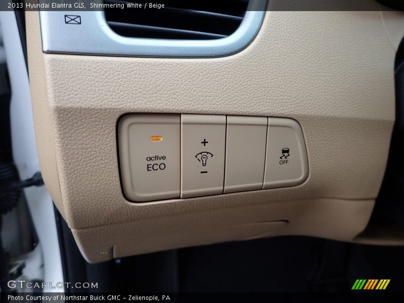 Shimmering White / Beige 2013 Hyundai Elantra GLS