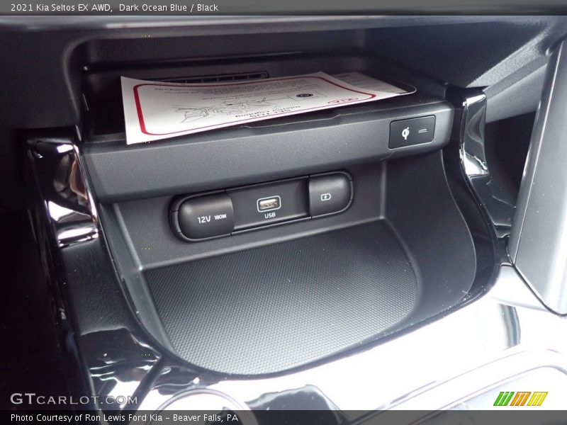 Dark Ocean Blue / Black 2021 Kia Seltos EX AWD