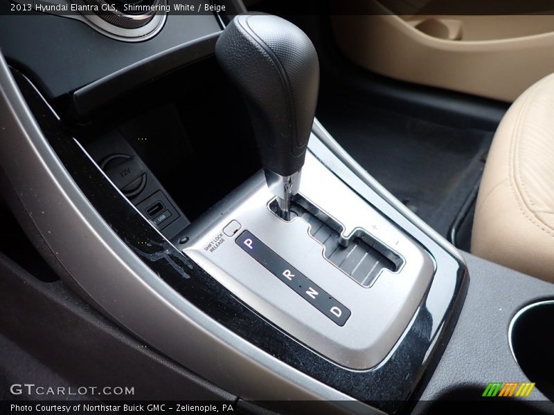 Shimmering White / Beige 2013 Hyundai Elantra GLS