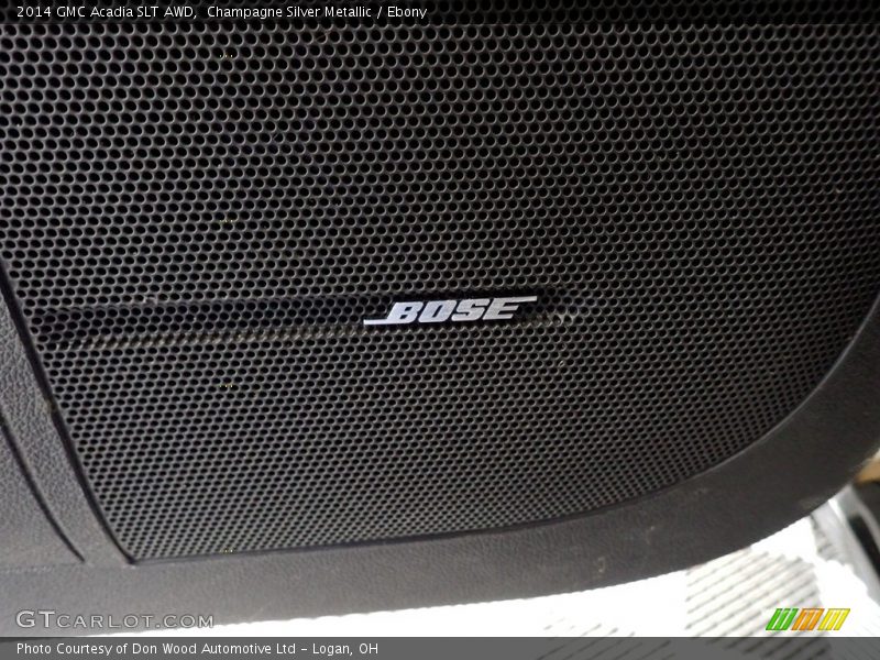 Champagne Silver Metallic / Ebony 2014 GMC Acadia SLT AWD