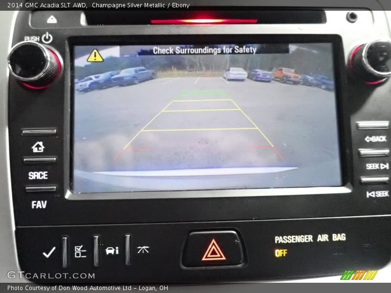 Champagne Silver Metallic / Ebony 2014 GMC Acadia SLT AWD