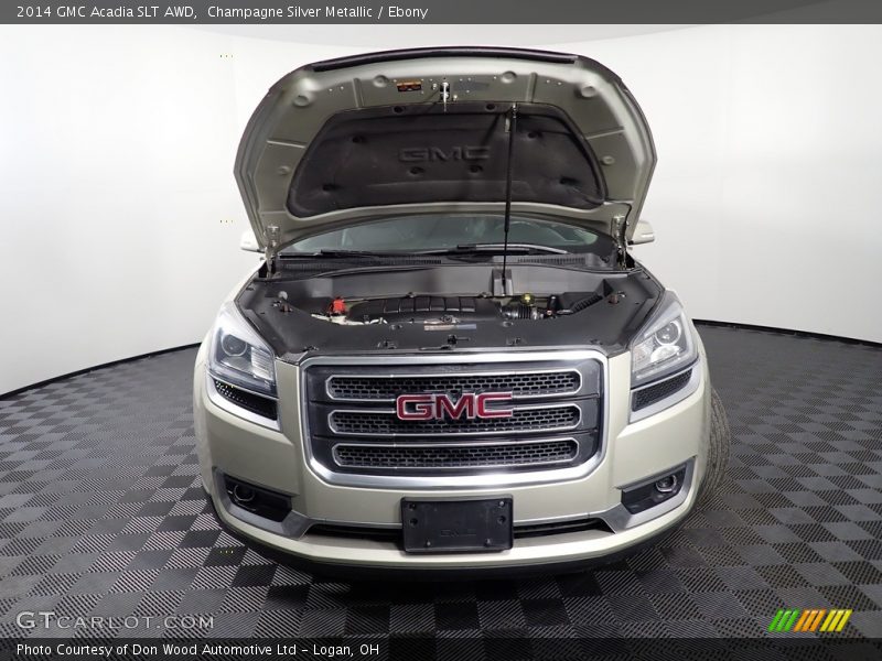 Champagne Silver Metallic / Ebony 2014 GMC Acadia SLT AWD