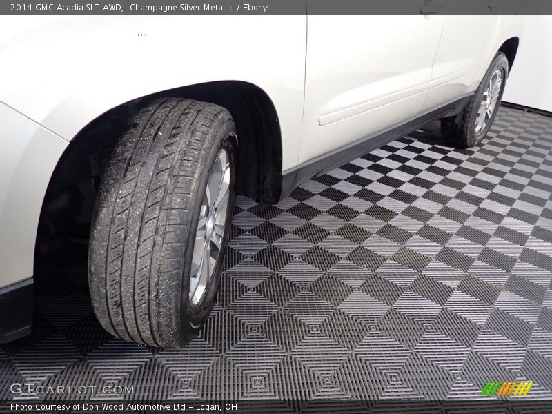 Champagne Silver Metallic / Ebony 2014 GMC Acadia SLT AWD