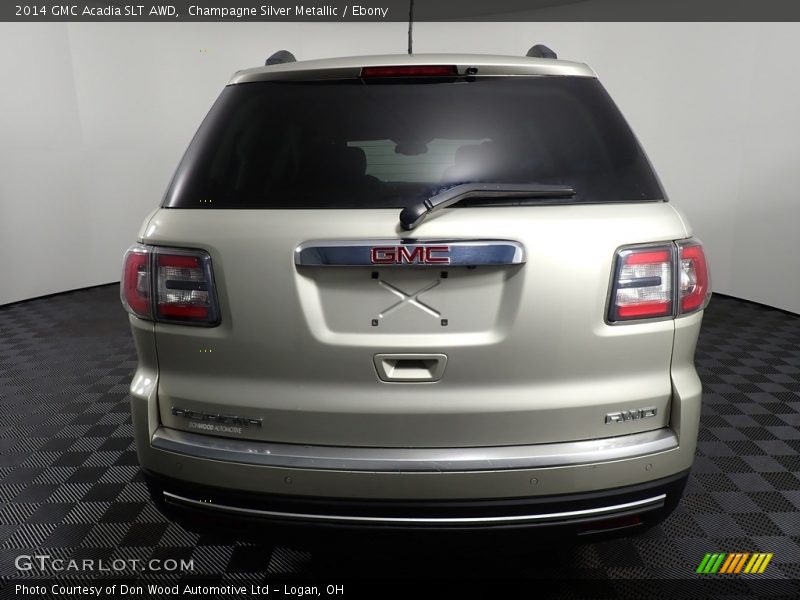 Champagne Silver Metallic / Ebony 2014 GMC Acadia SLT AWD