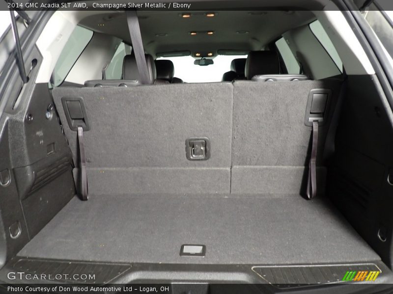 Champagne Silver Metallic / Ebony 2014 GMC Acadia SLT AWD