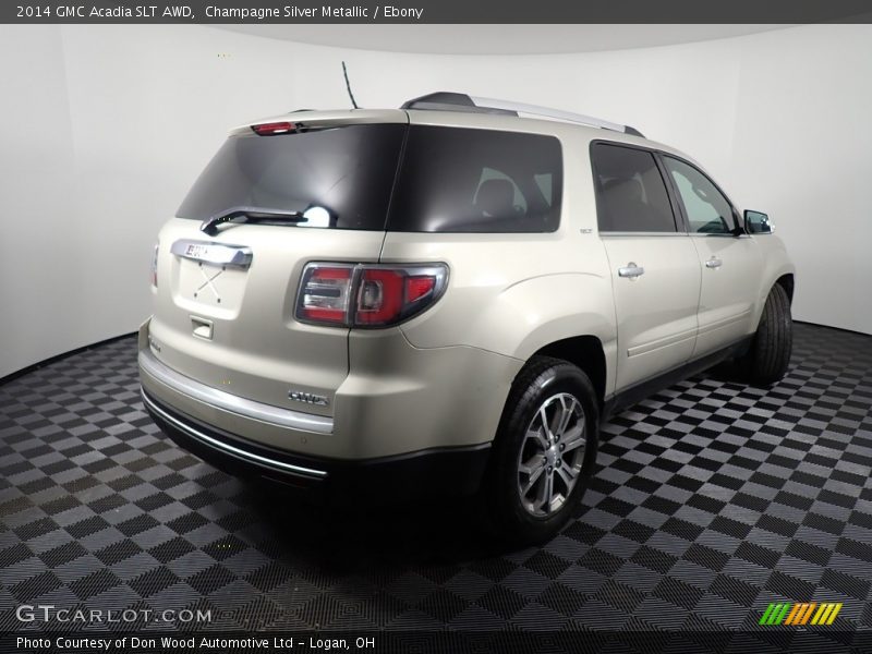 Champagne Silver Metallic / Ebony 2014 GMC Acadia SLT AWD