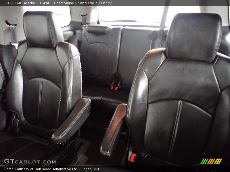 Champagne Silver Metallic / Ebony 2014 GMC Acadia SLT AWD