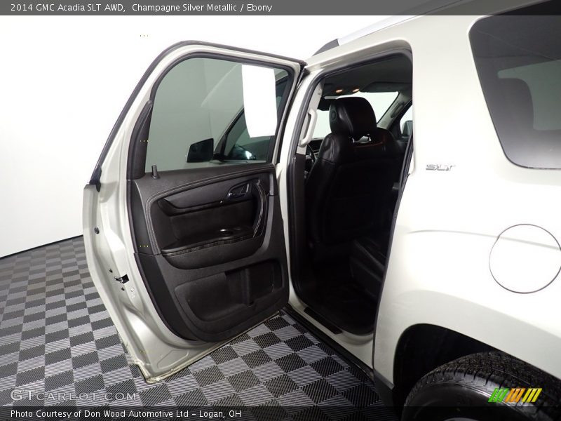 Champagne Silver Metallic / Ebony 2014 GMC Acadia SLT AWD
