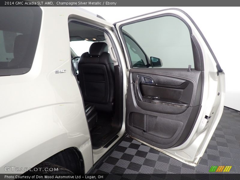 Champagne Silver Metallic / Ebony 2014 GMC Acadia SLT AWD