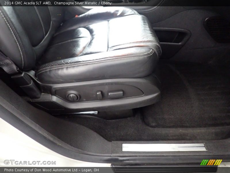 Champagne Silver Metallic / Ebony 2014 GMC Acadia SLT AWD