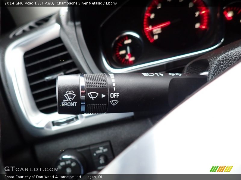 Champagne Silver Metallic / Ebony 2014 GMC Acadia SLT AWD