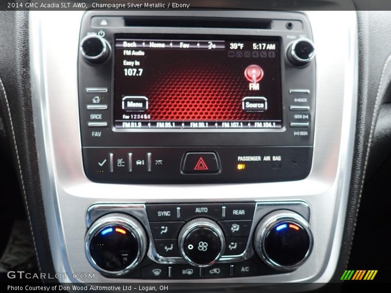 Champagne Silver Metallic / Ebony 2014 GMC Acadia SLT AWD