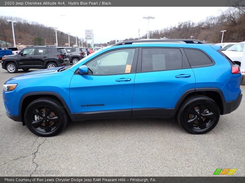 Hydro Blue Pearl / Black 2020 Jeep Cherokee Altitude 4x4