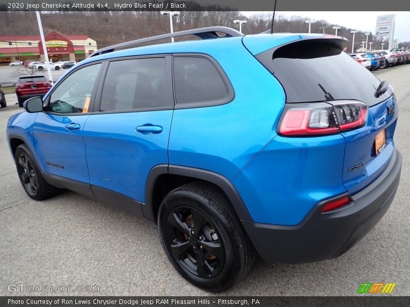Hydro Blue Pearl / Black 2020 Jeep Cherokee Altitude 4x4