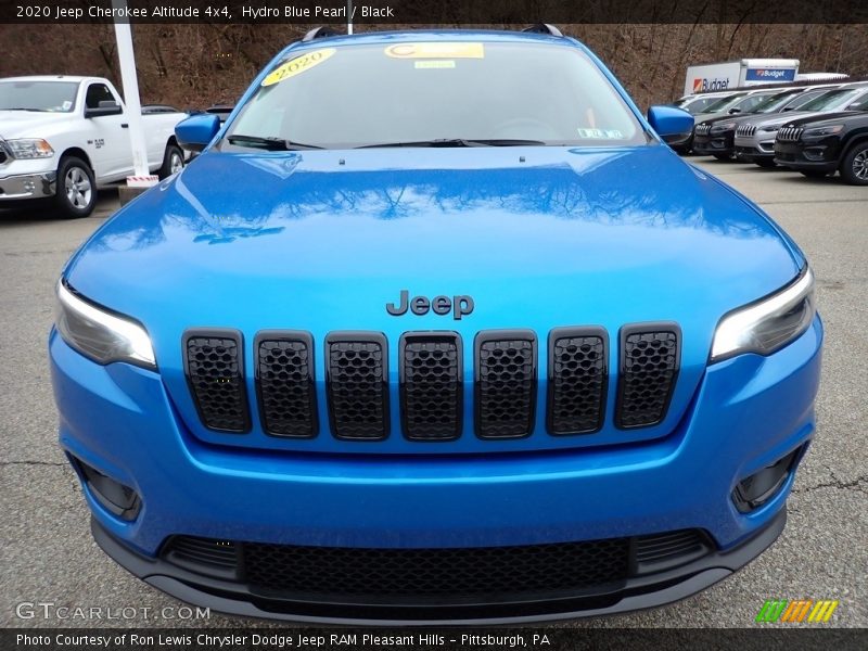 Hydro Blue Pearl / Black 2020 Jeep Cherokee Altitude 4x4