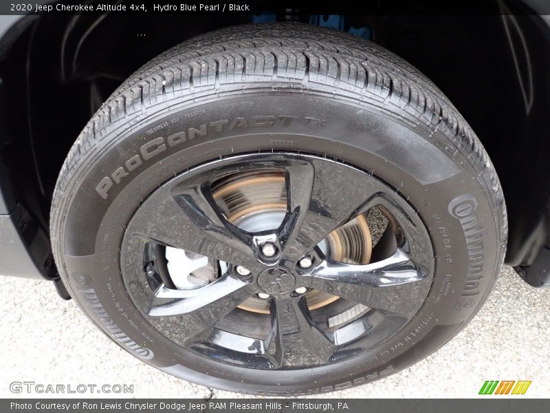 Hydro Blue Pearl / Black 2020 Jeep Cherokee Altitude 4x4