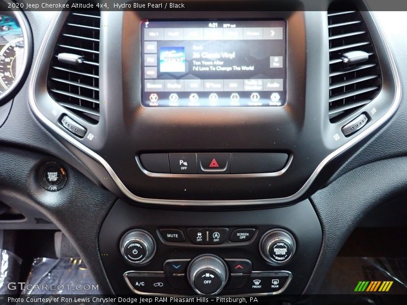 Hydro Blue Pearl / Black 2020 Jeep Cherokee Altitude 4x4