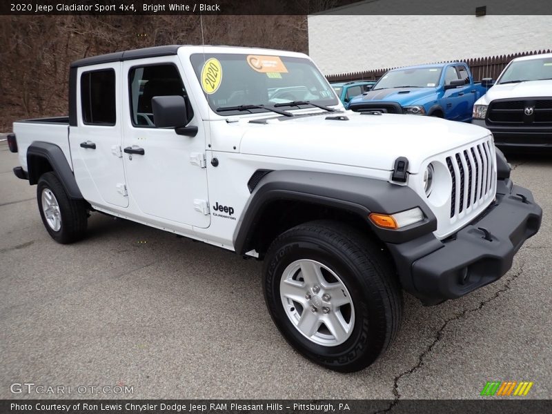 Bright White / Black 2020 Jeep Gladiator Sport 4x4