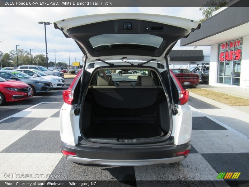 White Diamond Pearl / Ivory 2018 Honda CR-V EX-L AWD