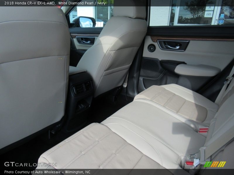 White Diamond Pearl / Ivory 2018 Honda CR-V EX-L AWD