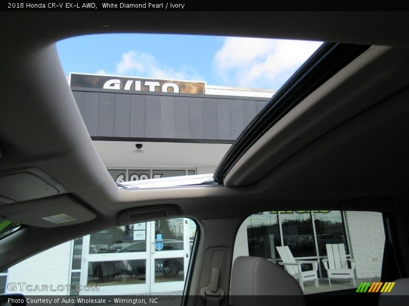 White Diamond Pearl / Ivory 2018 Honda CR-V EX-L AWD