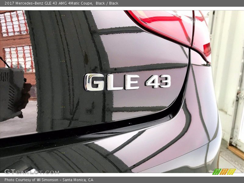 Black / Black 2017 Mercedes-Benz GLE 43 AMG 4Matic Coupe