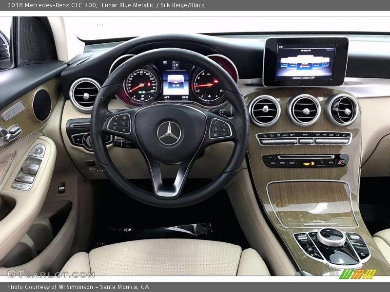 Lunar Blue Metallic / Silk Beige/Black 2018 Mercedes-Benz GLC 300