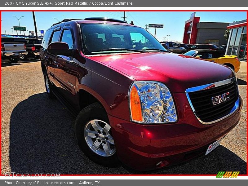 Sport Red Metallic / Cocoa/Light Cashmere 2007 GMC Yukon SLE 4x4