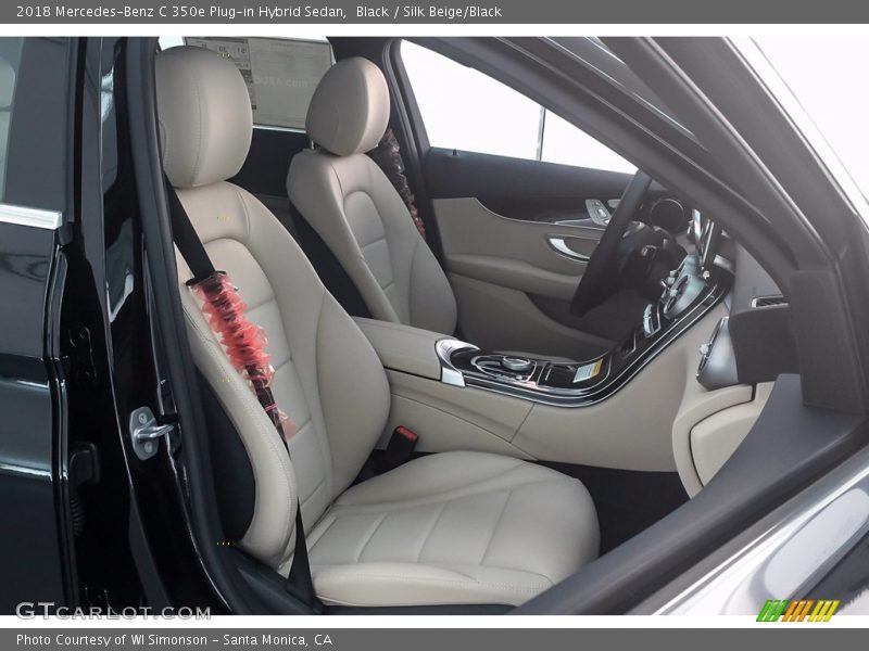 Black / Silk Beige/Black 2018 Mercedes-Benz C 350e Plug-in Hybrid Sedan