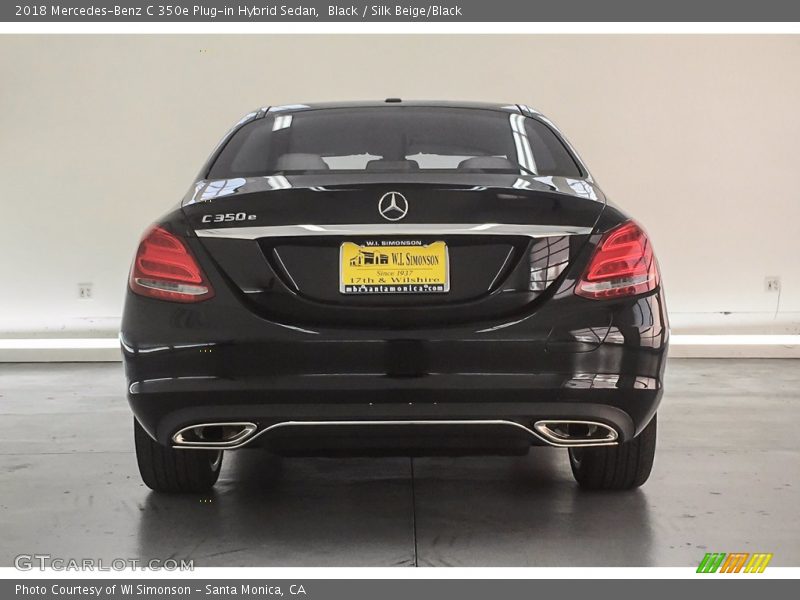 Black / Silk Beige/Black 2018 Mercedes-Benz C 350e Plug-in Hybrid Sedan