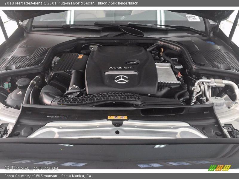 Black / Silk Beige/Black 2018 Mercedes-Benz C 350e Plug-in Hybrid Sedan