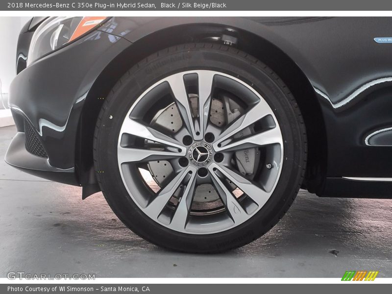 Black / Silk Beige/Black 2018 Mercedes-Benz C 350e Plug-in Hybrid Sedan