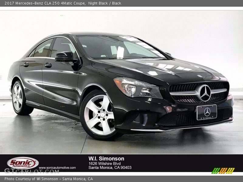 Night Black / Black 2017 Mercedes-Benz CLA 250 4Matic Coupe