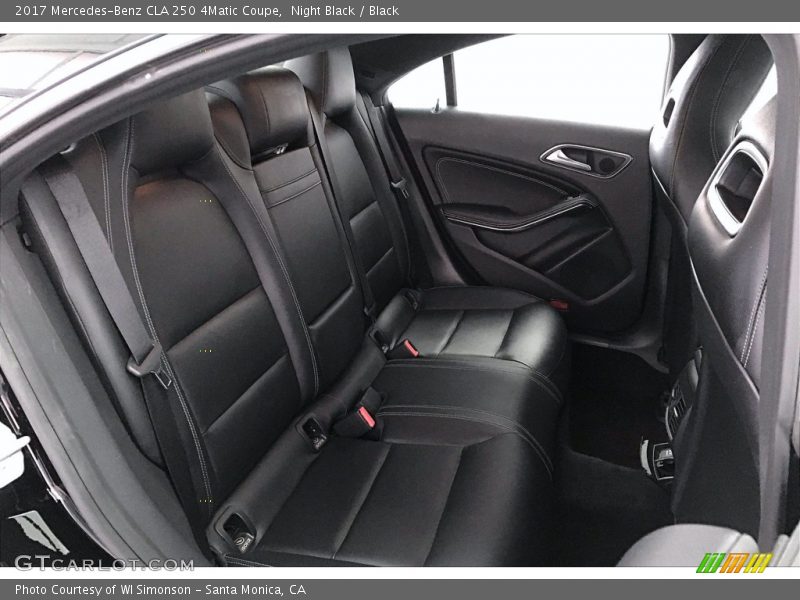 Rear Seat of 2017 CLA 250 4Matic Coupe