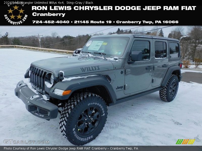 Sting-Gray / Black 2021 Jeep Wrangler Unlimited Willys 4x4