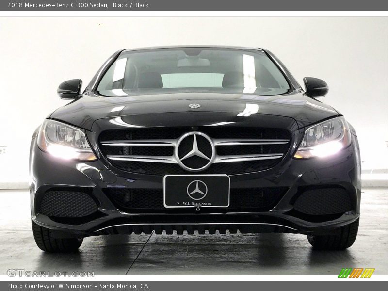 Black / Black 2018 Mercedes-Benz C 300 Sedan
