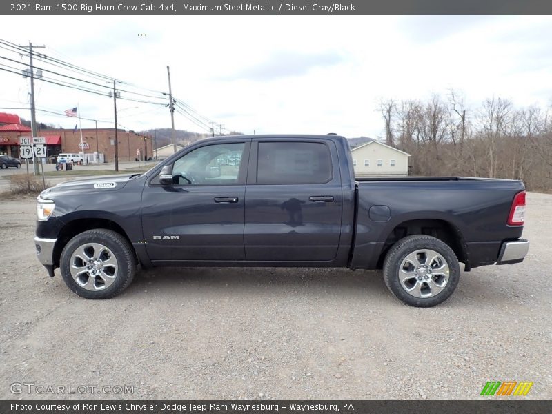 Maximum Steel Metallic / Diesel Gray/Black 2021 Ram 1500 Big Horn Crew Cab 4x4