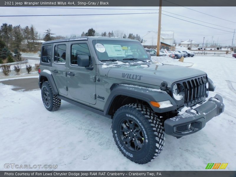 Sting-Gray / Black 2021 Jeep Wrangler Unlimited Willys 4x4