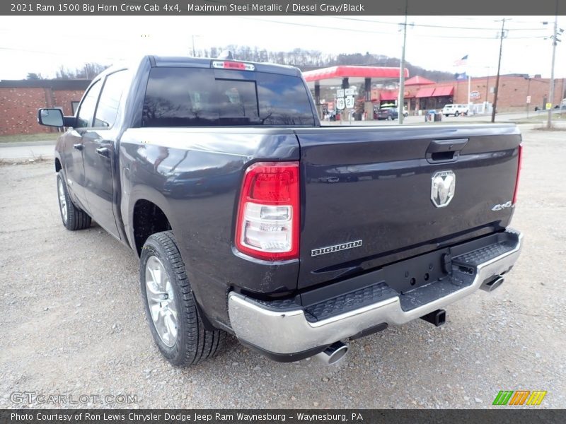 Maximum Steel Metallic / Diesel Gray/Black 2021 Ram 1500 Big Horn Crew Cab 4x4