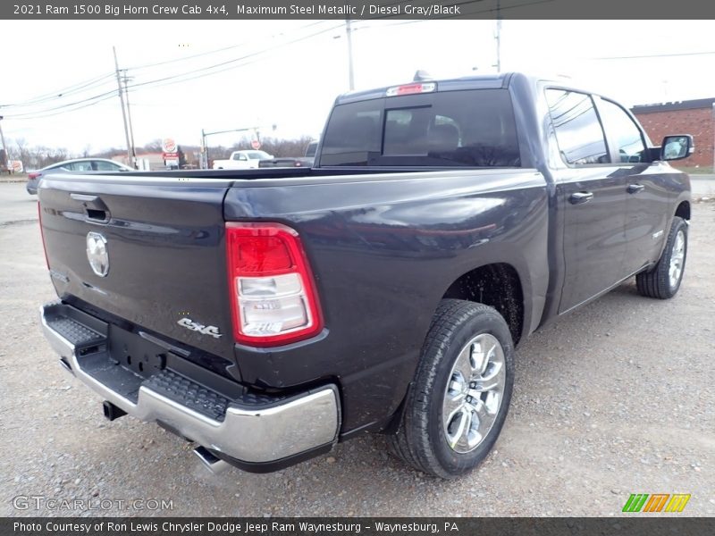 Maximum Steel Metallic / Diesel Gray/Black 2021 Ram 1500 Big Horn Crew Cab 4x4