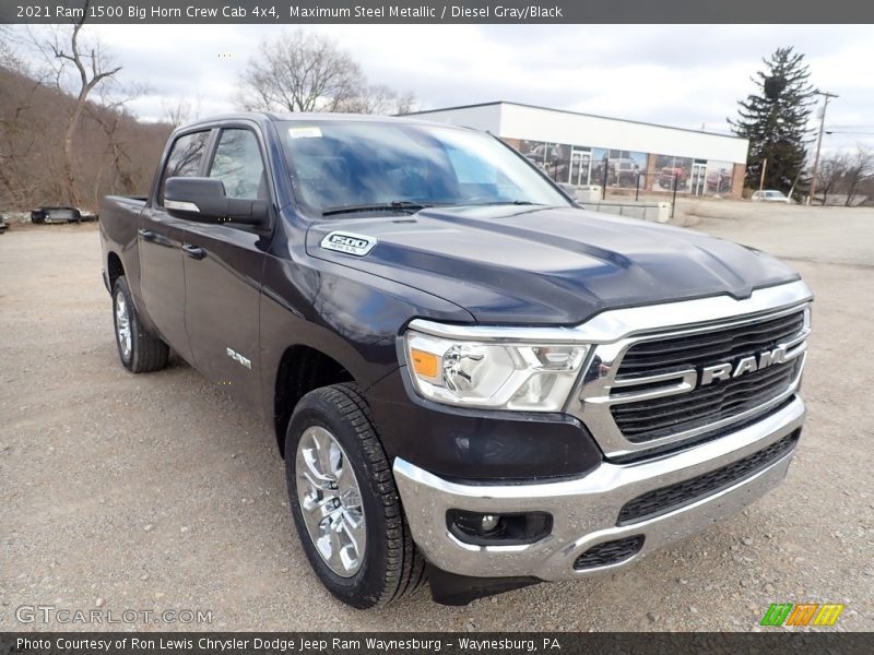 Maximum Steel Metallic / Diesel Gray/Black 2021 Ram 1500 Big Horn Crew Cab 4x4