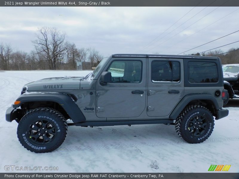 Sting-Gray / Black 2021 Jeep Wrangler Unlimited Willys 4x4